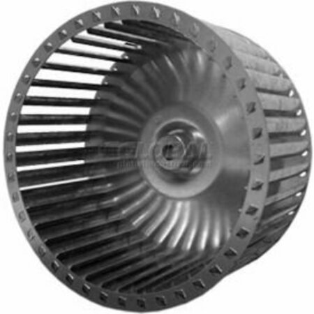 LAU Single Inlet Blower Wheel, 5-3/4in Dia., CCW, 3450 RPM, 1/2in Bore, 3-7/16inW, Galvanized 028957-60